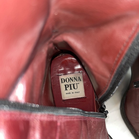 Vintage Donna Piu Red Leather Boots - Picture 7 of 8